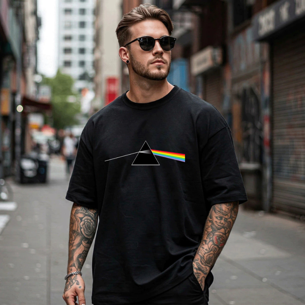 Camiseta Masculina Pink Floyd 100% em Algodão Qualidade Premium - Camisa de Rock Envio Rápido em Oferta na Shopee