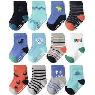 Kit pares de meias Masculino para recém nascidos e bebê menino com antiderrapante em Oferta na Shopee