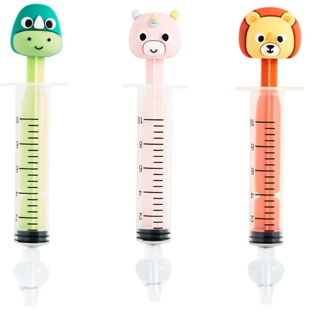 Higienizador Seringa Nasal Bebê Alivio na Congestão Ponteira Silicone Livre de BPA Buba