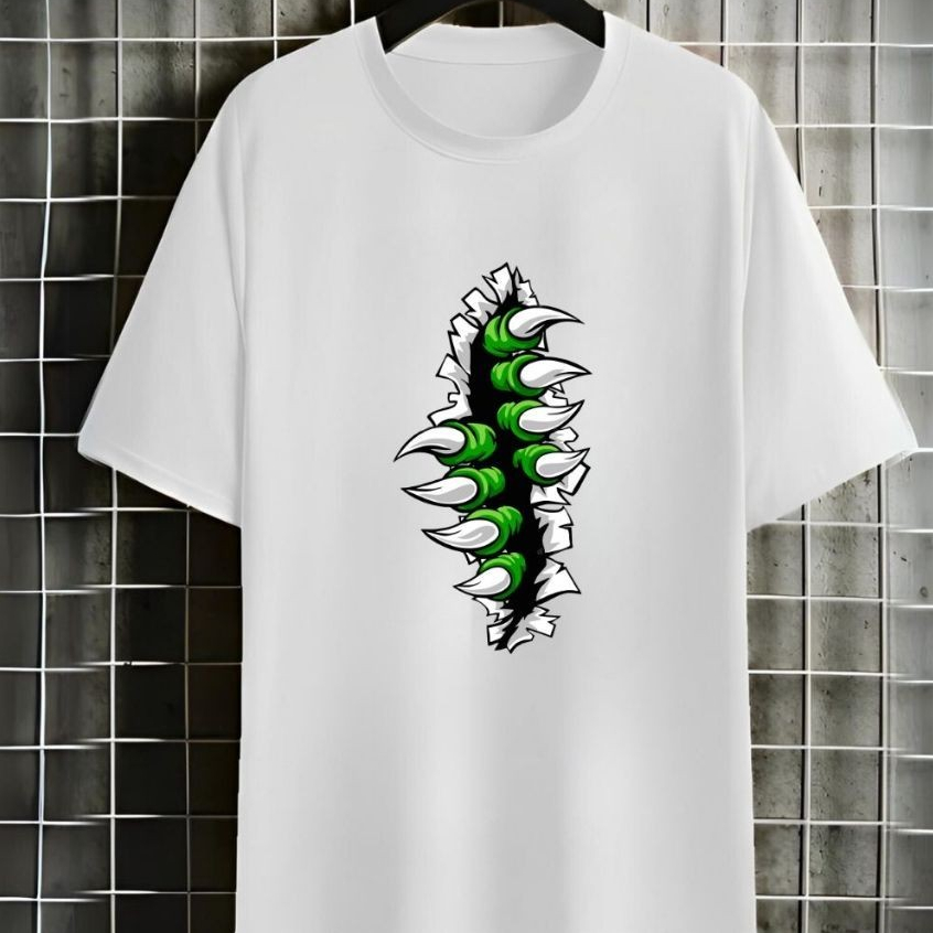 Camiseta Camisa Blusa Garras Abrindo Dinossauro Jacare 100% Algodão