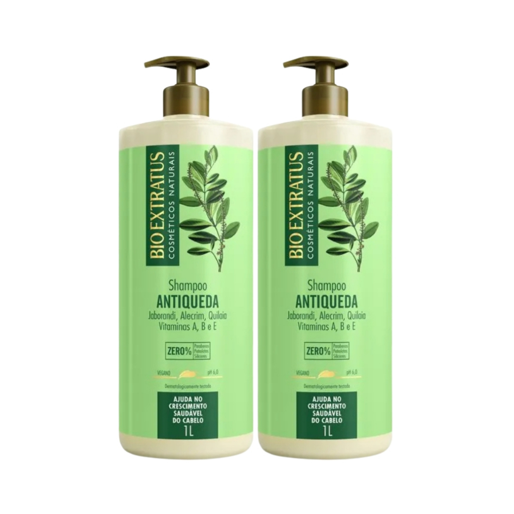 Bio Extratus Kit 2 Shampoo Antiqueda Jaborandi 1L