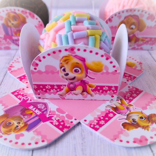 Forminha de Doces SKYE PATRULHA CANINA Festa de Aniversário Lembrancinha Infantil