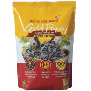 Gold Papa Filhotes 400g Refil - Reino Das Aves em Oferta na Shopee
