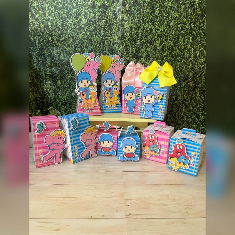 Kit Festa Infantil - POCOYO - Lembrancinhas Aniversário - Caixinhas Personalizadas - Papelaria Personalizada