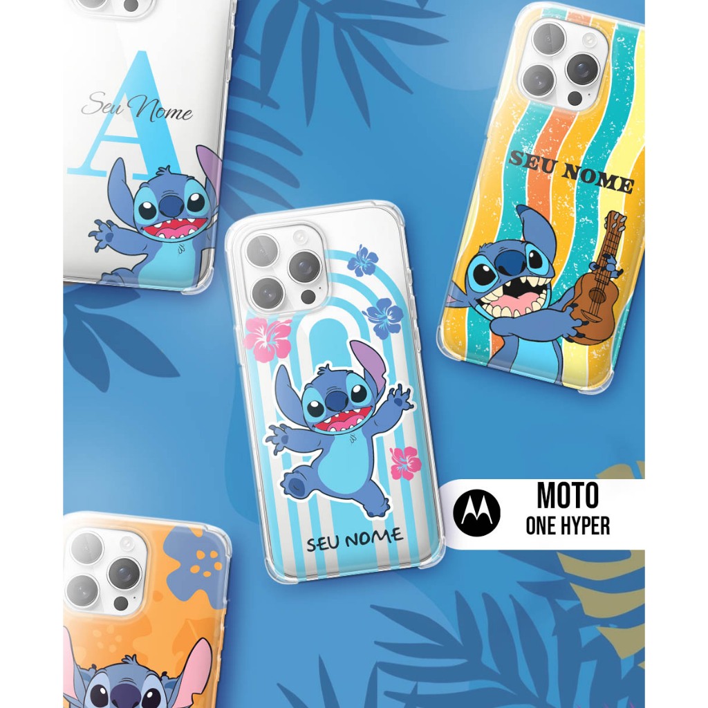 Capa Capinha Case Silicone - Moto One Hyper - Coleção Ohana and Family