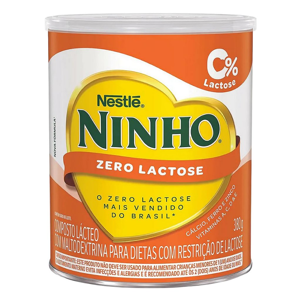 Composto Lácteo em Pó Ninho Forti Zero Lactose 380g em Oferta na Shopee