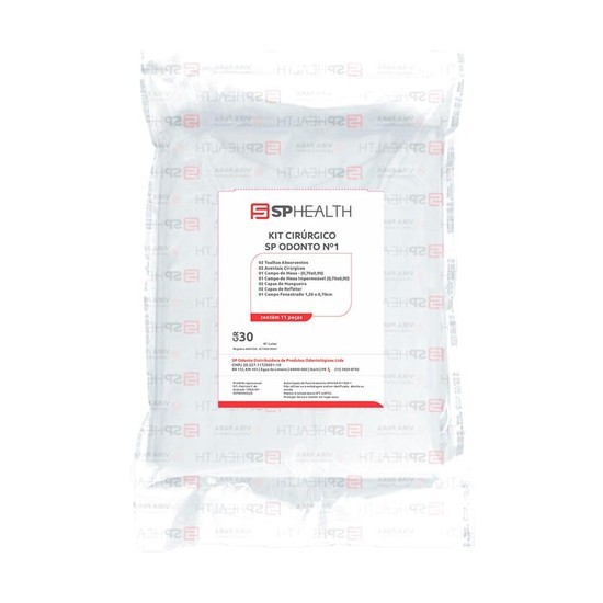 Kit Cirúrgico SP Odonto Nº1 Estéril Pério 30gr Branco Sp Health