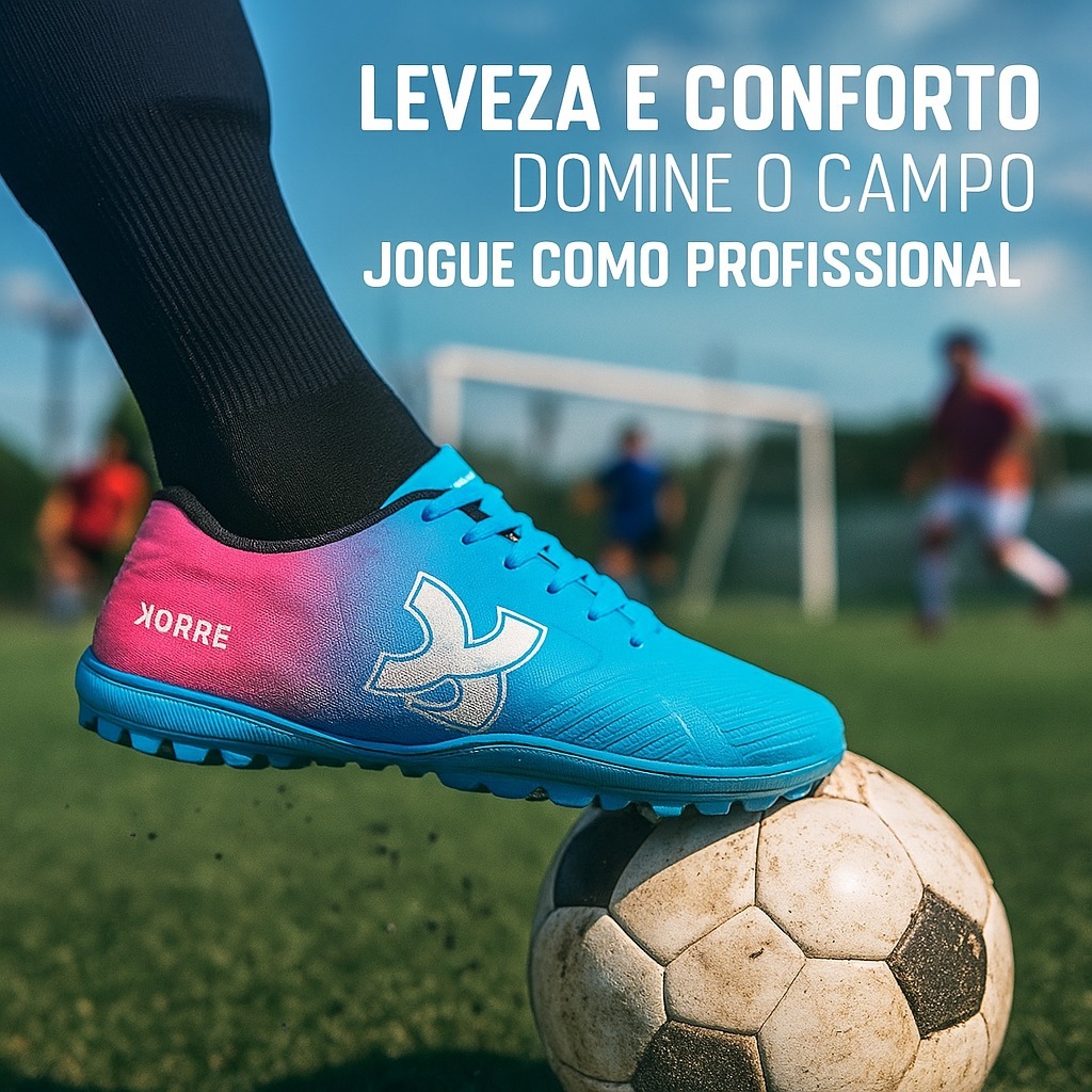 Chuteira Society Masculina De Futebol Grama Sintética Campo Quadra Soçaite Confortável Promoção