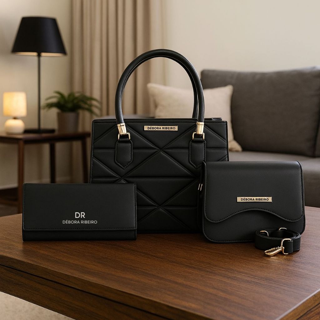 Kit 2 Bolsa Feminina Transversal De Lado E Ombro + Carteira Lançamento em Oferta na Shopee