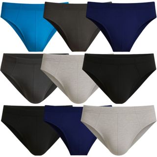 Kit 3 Cuecas 100% Algodao Slip Selene Cavada Original Adulto Promoção Durabilidade Veste Bem em Oferta na Shopee