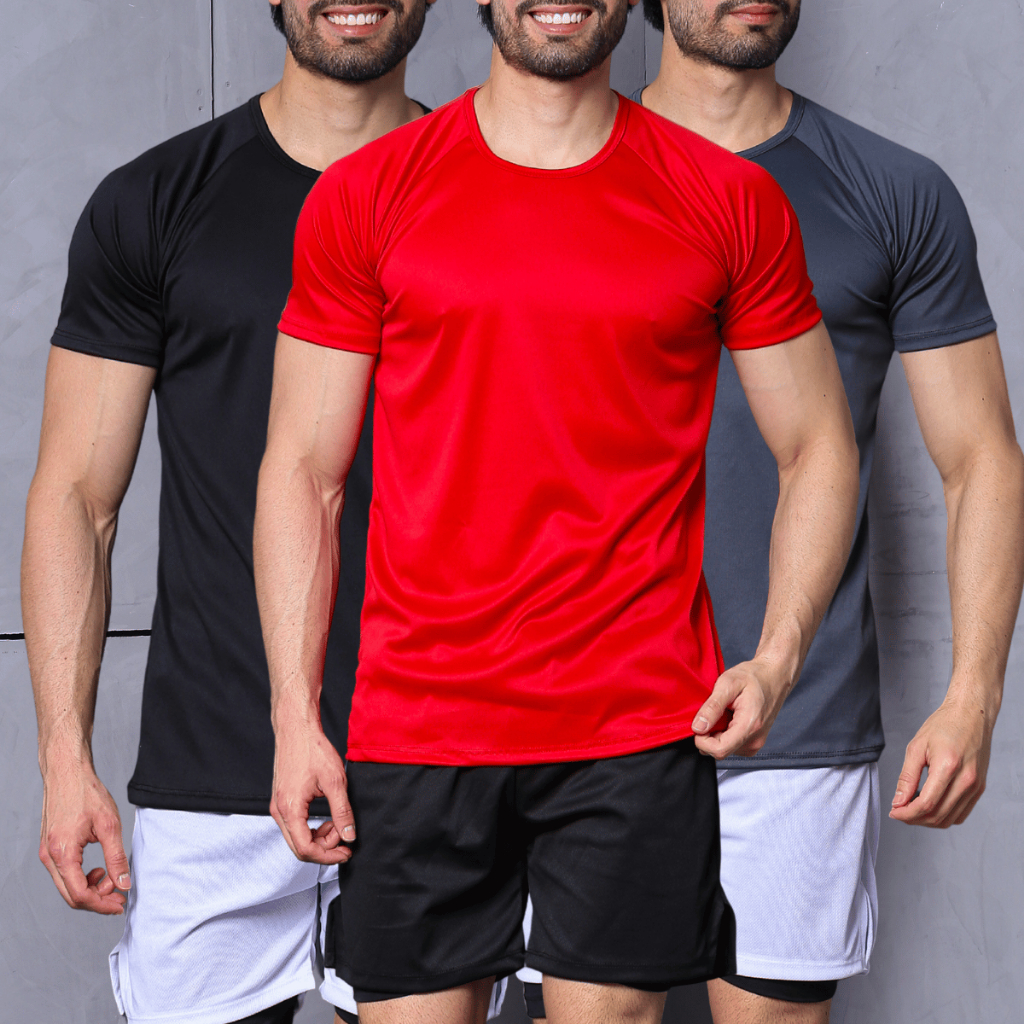 Kit 3 Camisetas Masculina Dry Fit Blusa Malha Fria Academia Treino em Oferta na Shopee