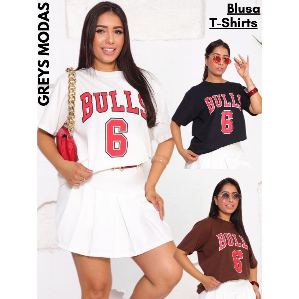 Camiseta Feminina Estampada Blusa Feminina Soltinha Manga Curta Moda Blogueira
