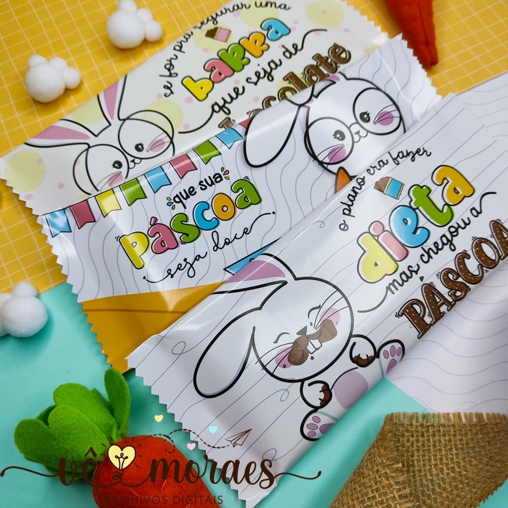 Capa Personalizada | Barra de Chocolate | Criamos Qualquer Tema | Páscoa 2