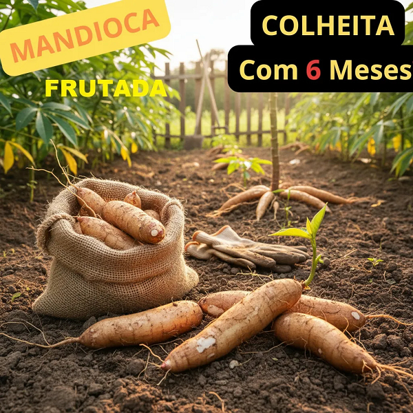 10 Ramas De Mandioca Frutada Doce In-natura mandioca doce Raridade em Oferta na Shopee
