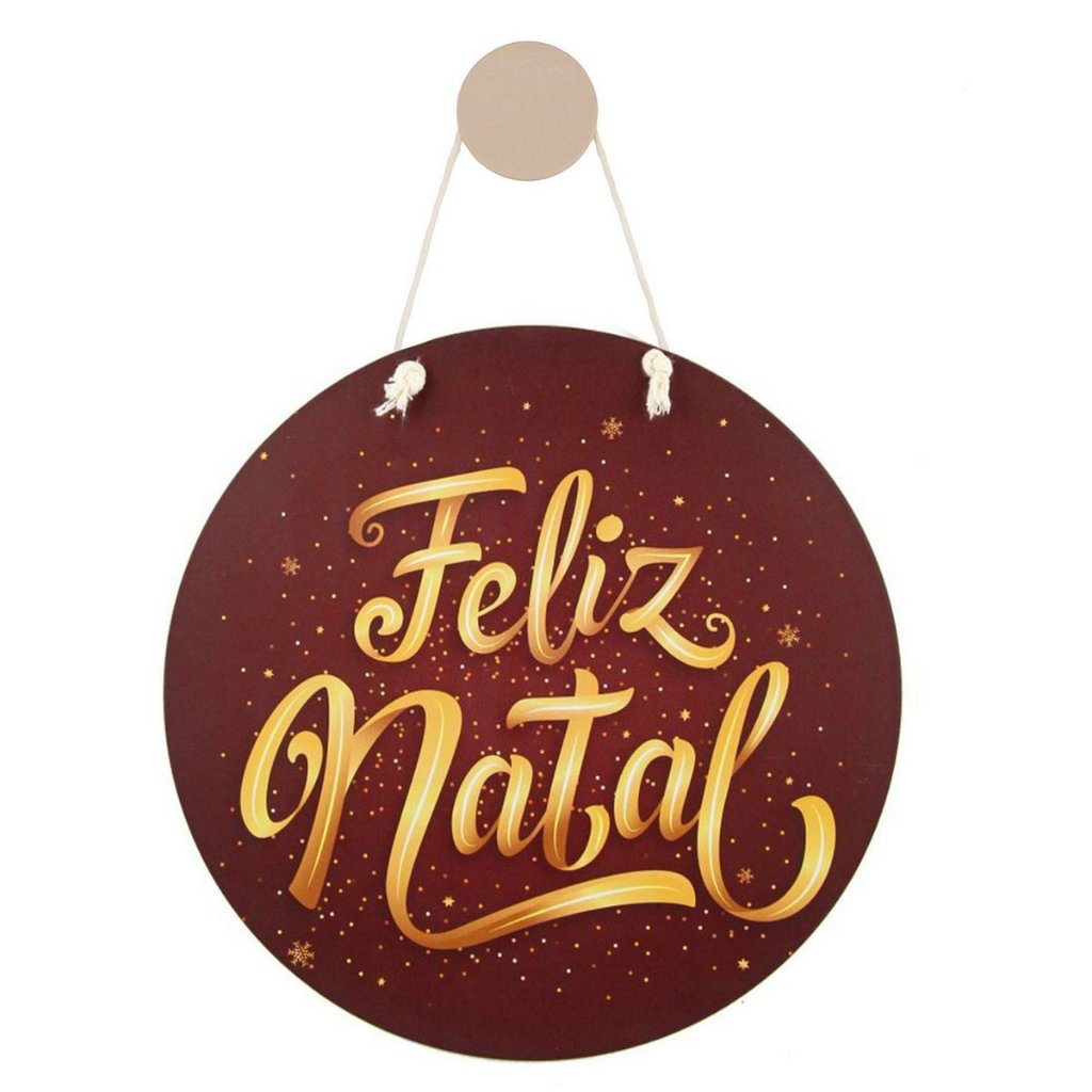Guirlanda de Natal Merry Christmas Enfeite Decorativo Natalino Presépio Porta Papai Noel Decoração