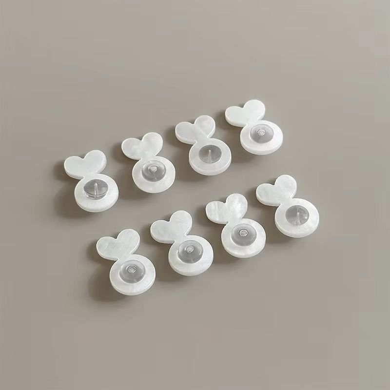 KIT 6 Suporte de brincos pesados orelhas rasgadas acrílico e silicone em Formardo de Coração.SOPHIA em Oferta na Shopee