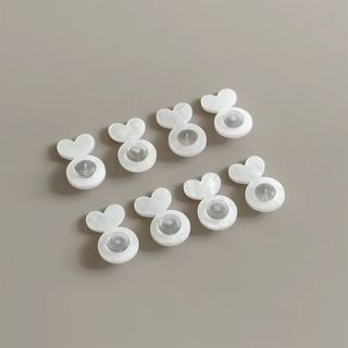 KIT 6 Suporte de brincos pesados orelhas rasgadas acrílico e silicone em Formardo de Coração.SOPHIA em Oferta na Shopee