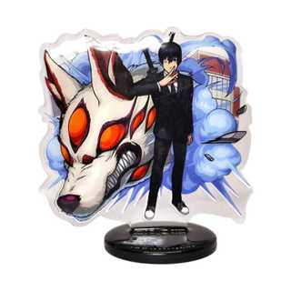 Estatueta Acrílica Aki Hayakawa E O Demônio Raposa Anime Chainsaw Man Decoração Presente em Oferta na Shopee