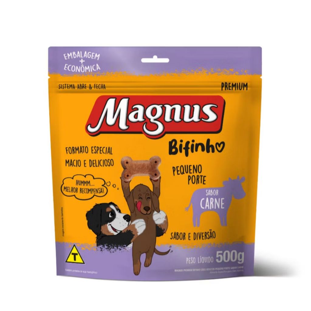 Bifinho Magnus Pequeno Porte 500 G em Oferta na Shopee