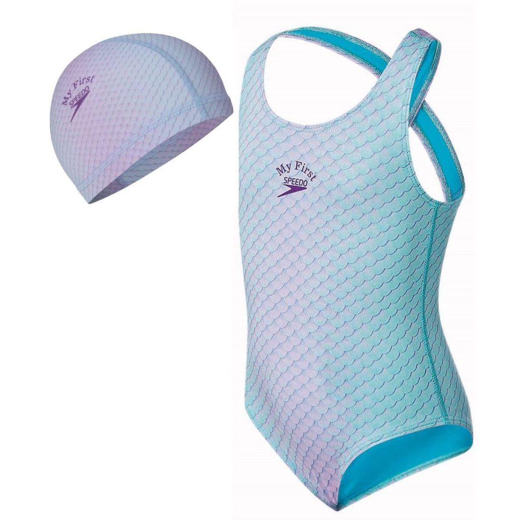 Maiô E Touca Para Bebê Cross Mermaid My First Com Forro e UV Speedo -  RAINBOW em Oferta na Shopee