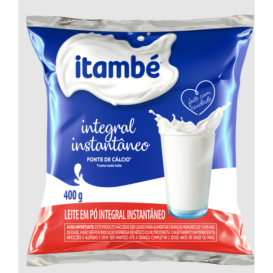Leite em Pó Itambé Integral 400g Instantâneo em Oferta na Shopee