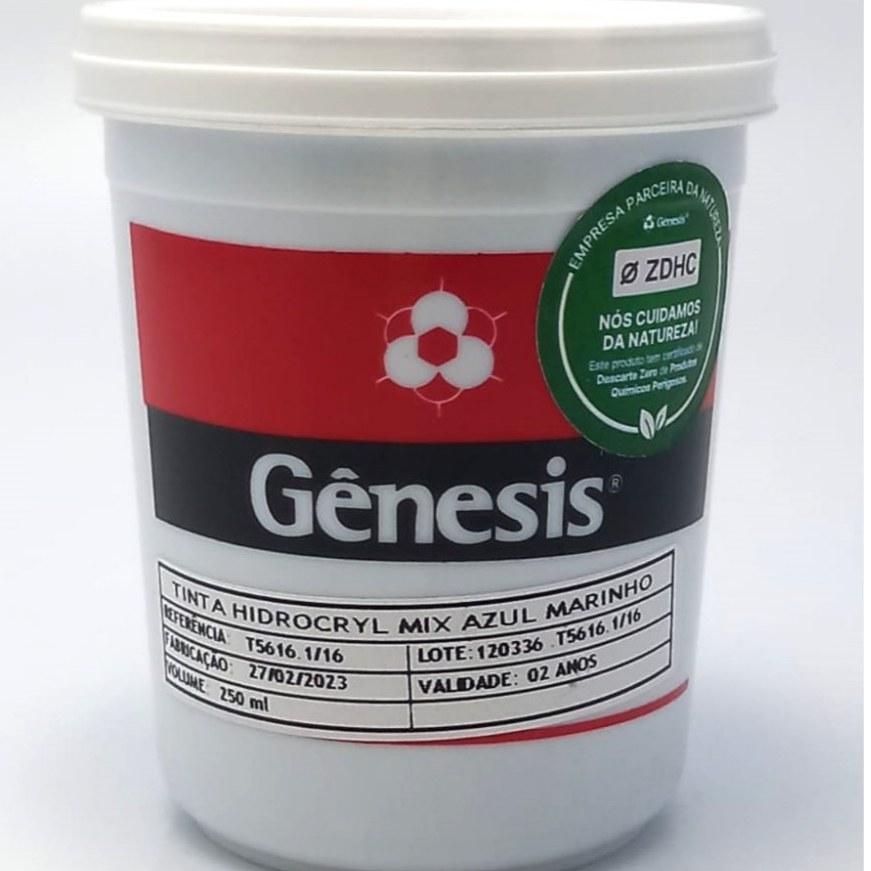Tinta Serigráfica P/ Tecido Hidrocryl Gênesis 250ML