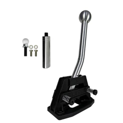 Alavanca de Engate Rápido Fusca VW BugTech Alumínio Preto Fosco Curvada Rolamentos Durável