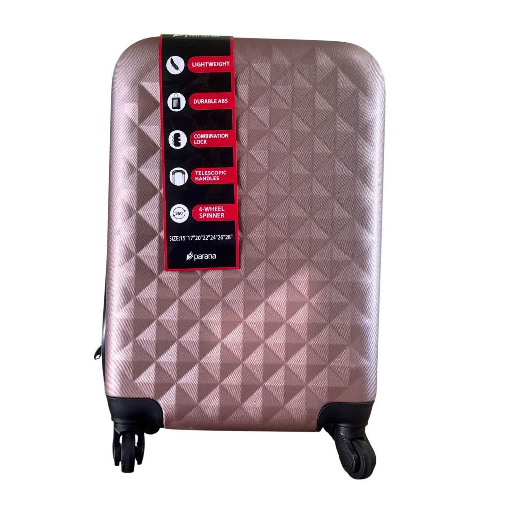 Mala para viagem  com rodinhas 360 graus Material resistente em ABS mala de mao