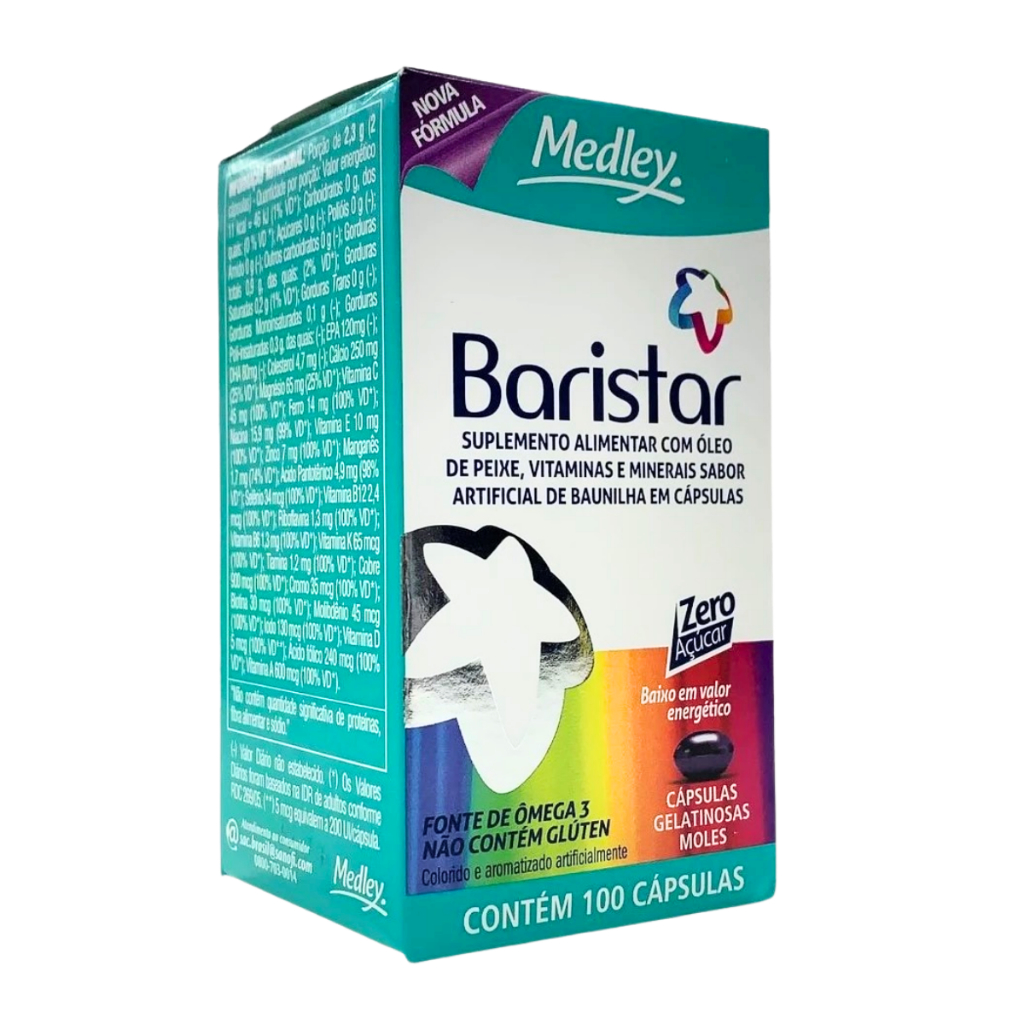 Baristar Suplemento Alimentar 100 Cápsulas Cada em Oferta na Shopee