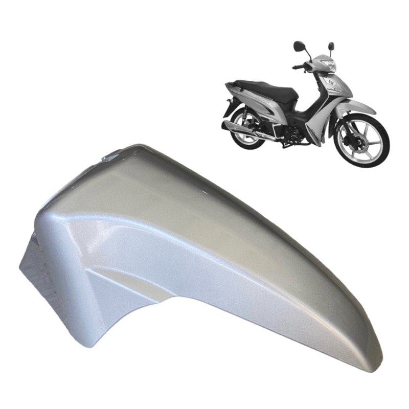 Paralama dianteiro Shineray jet 50 125 X s prata com adesivo cbs