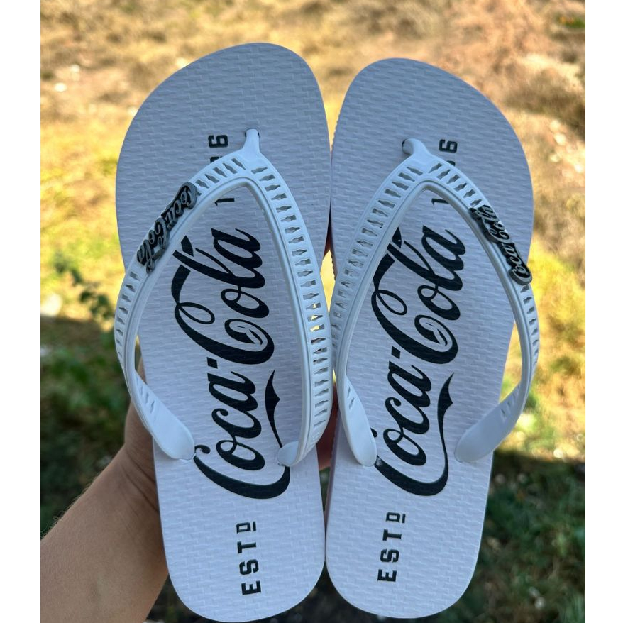 Chinelos masculino coca cola super conforavel macio oficial em Oferta na Shopee