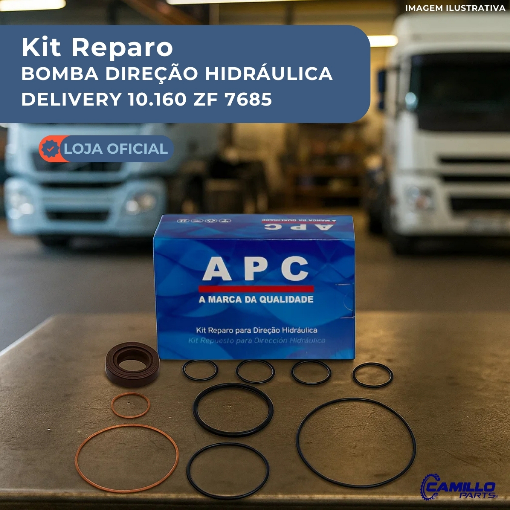 Kit Reparo Completo Bomba Direção Hidráulica ZF 7683 7684 7685 Linha Pesada