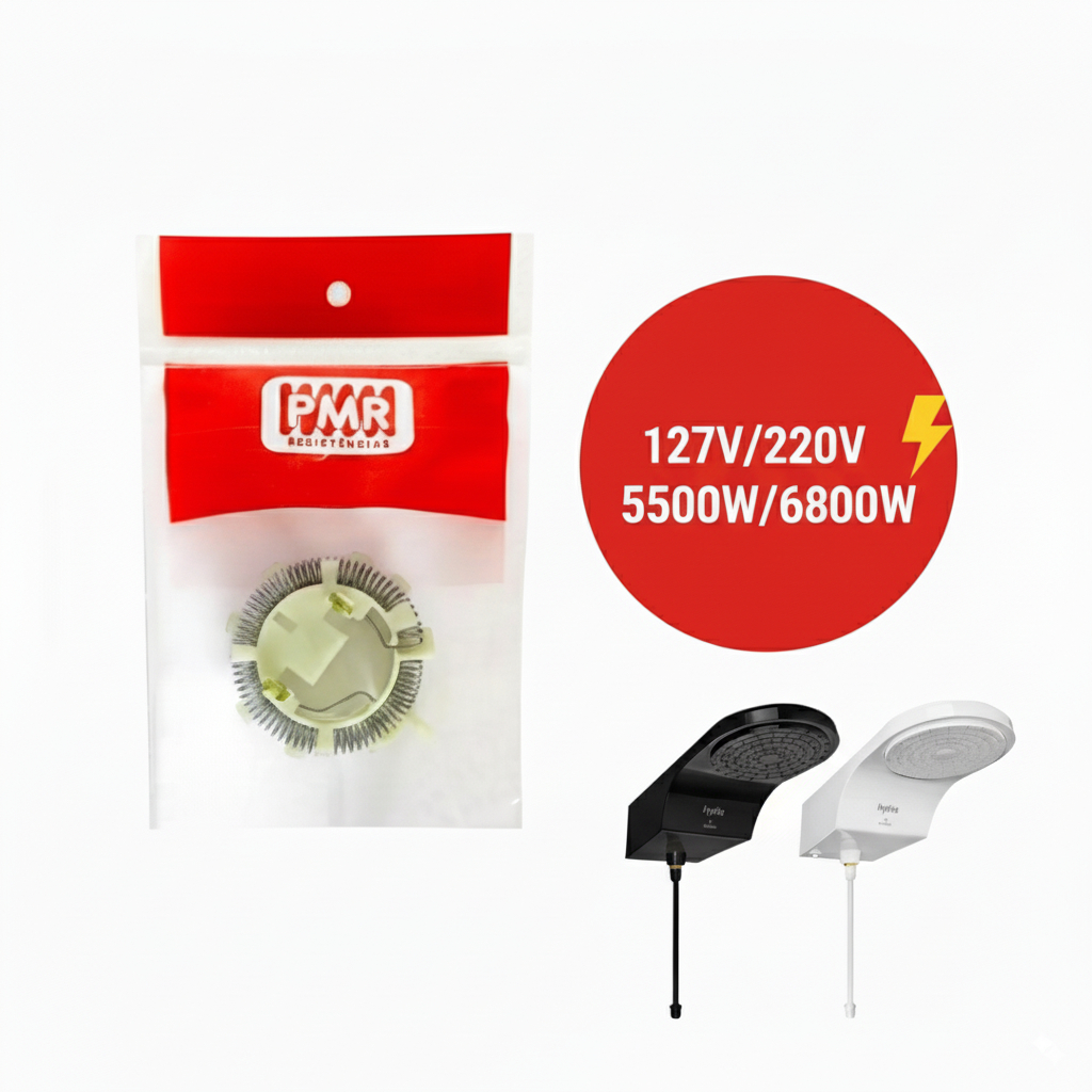 Resistência Ducha Hydra Fit Eletrônica Chuveiro 127v/220v 5500w/6800w PMR em Oferta na Shopee