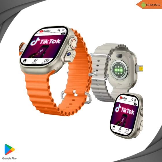 Smartwatch HW Ultra 2 Call 5G com Câmera, Chip, Wi-Fi, Tela AMOLED, Android 8.1 – 2GB RAM + 64GB ROM | Android iOS