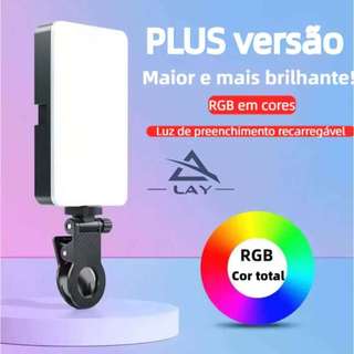 Mini luz de preenchimento RGB luz de bolso 9W suporte portátil para celular foto ao vivo SLR selfie Lay La-158