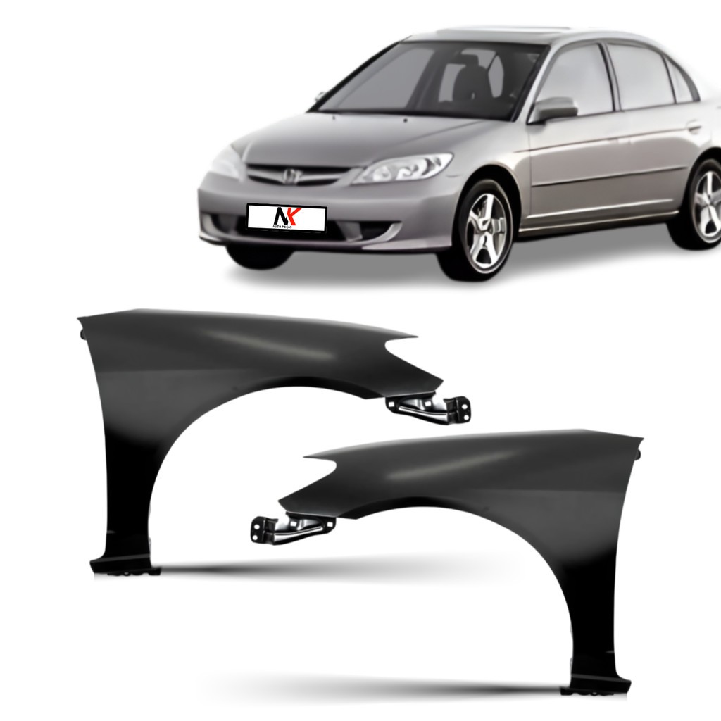 Paralama Dianteiro Civic 2004 2005 2006 Esquerdo
