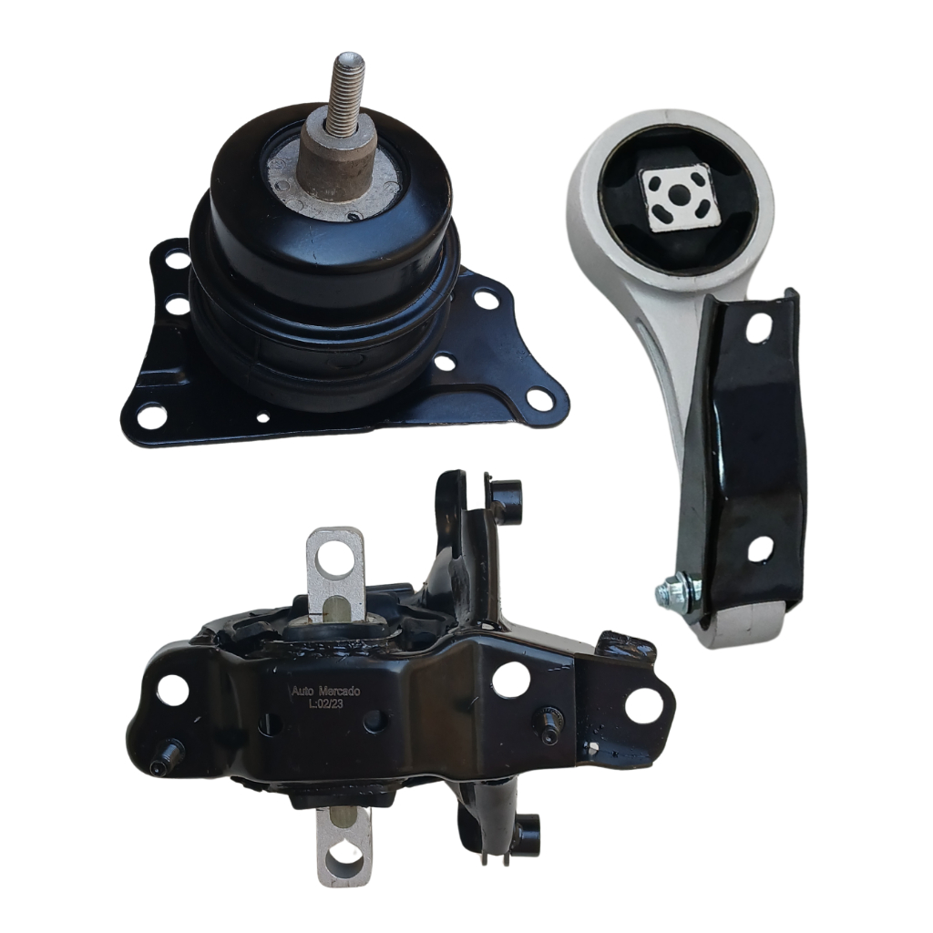 kit jogo 3 coxim motor cambio hidraulico vw gol voyage 1.0 12v 3 cc cilindros 2015 2016 2017 2018 2019 2020 2021