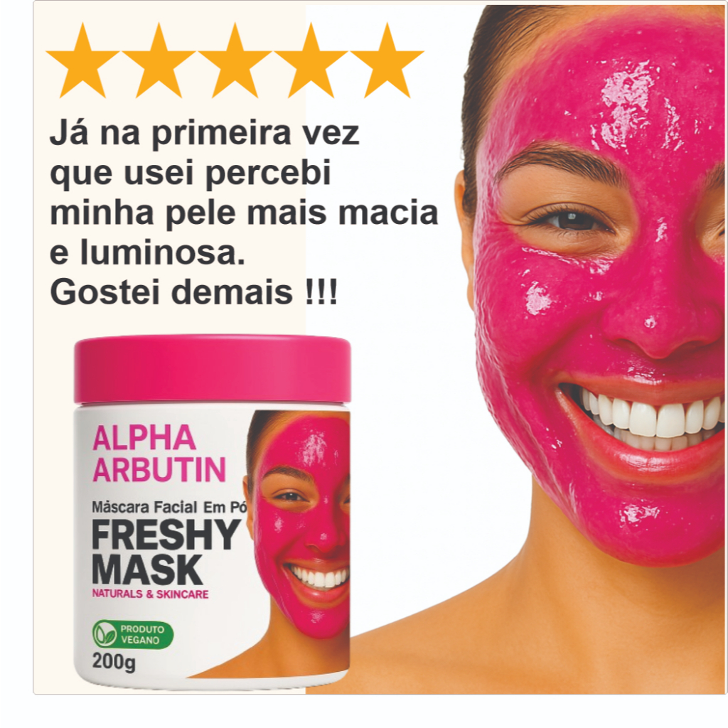Máscara Clareadora Das Coreana Fresh Mask Alpha Arbutin | Pele Uniforme e Radiante
