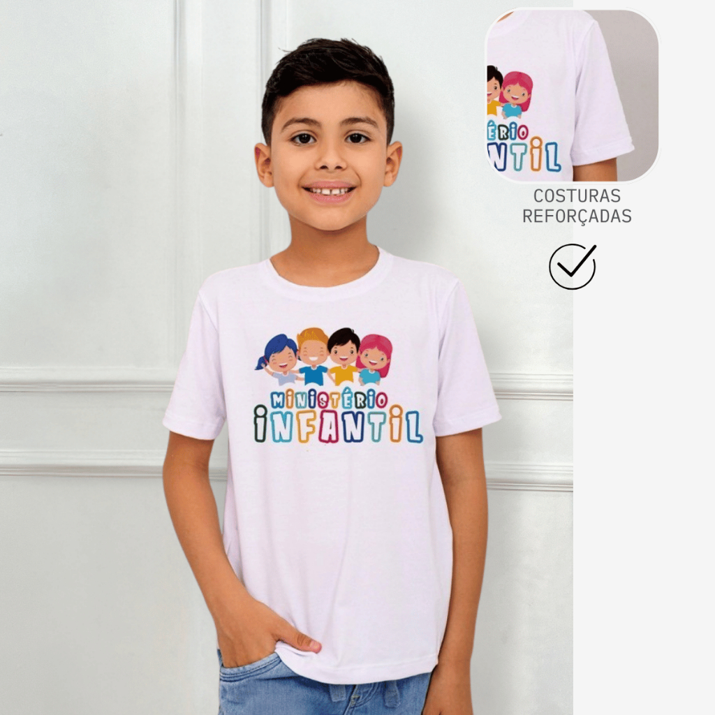 Infantil poliéster - Ministério infantil em Oferta na Shopee