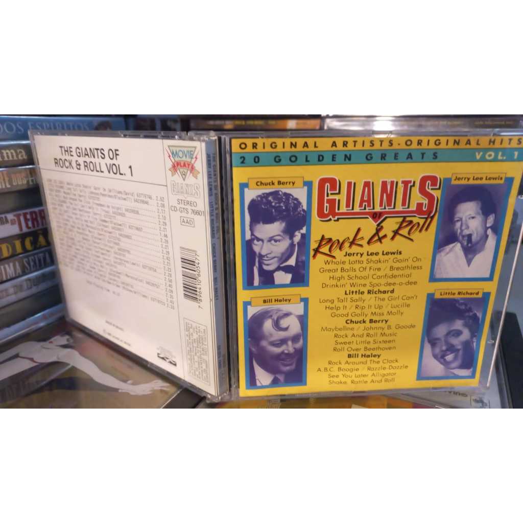 Cd The Giants Of Rock & Roll Vol. 1 Jerry Lee Lewis - Chuck Berry Bill haley Little richard