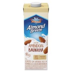 Bebida Vegetal de Amendoas Baunilha Almond Breeze 1L