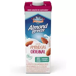 Bebida Vegetal de Amendoas Almond Breeze Original Zero Açúcar 1L