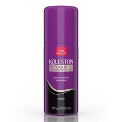 Spray Temporário Koleston Retoque Instantâneo De Raiz Preto Com 100ml