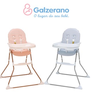 Cadeira de Alimentação Galzerano Cadeirinha Bebê Infantil Dobrável Compacta Até 23 Kg Rosa Azul Dino