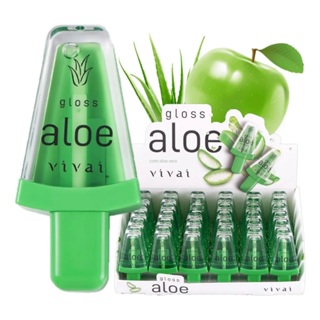 Kit C/ 06 Lip Gloss Maça Verde E Aloe Vera Vivai em Oferta na Shopee