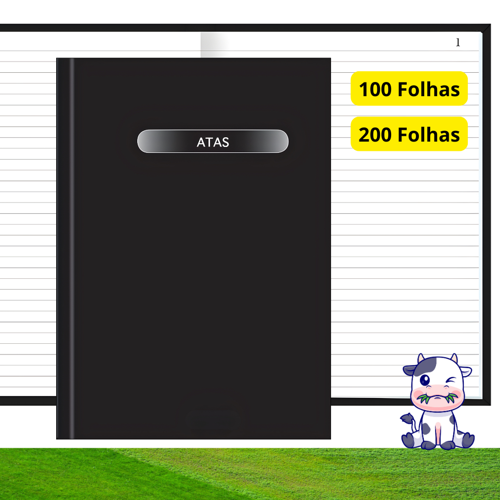 Livro Ata Capa Dura Folhas Pautadas Numeradas Reunião Assembleia Congresso Conferência Condomínio em Oferta na Shopee