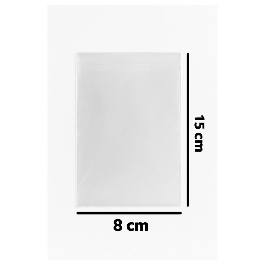 Saquinho 8x15cm Liso Transparente | Pacote com 1kg | Ideal para Embalar Itens Pequenos e Delicados