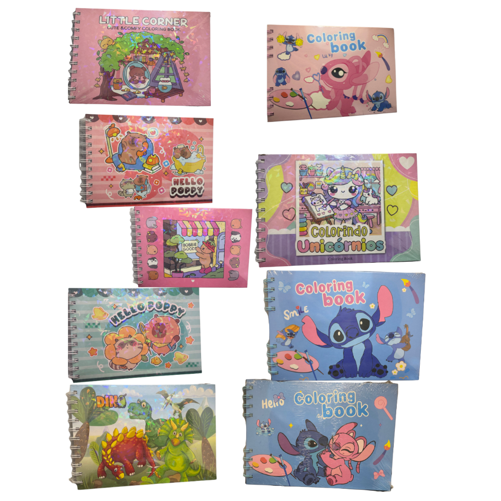 Livro de Atividades para Colorir Infantil – Vários Temas Divertidos Caderno para Colorir