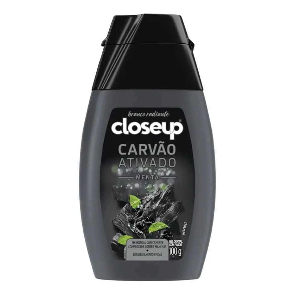 Creme Dental Closeup Carvão Ativado Menta 100g LANÇAMENTO