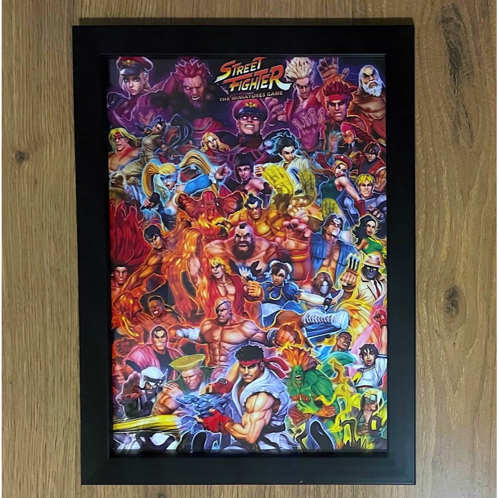 Quadro Street Fighter Ken Ryu Chun Li Game Nintendo 90